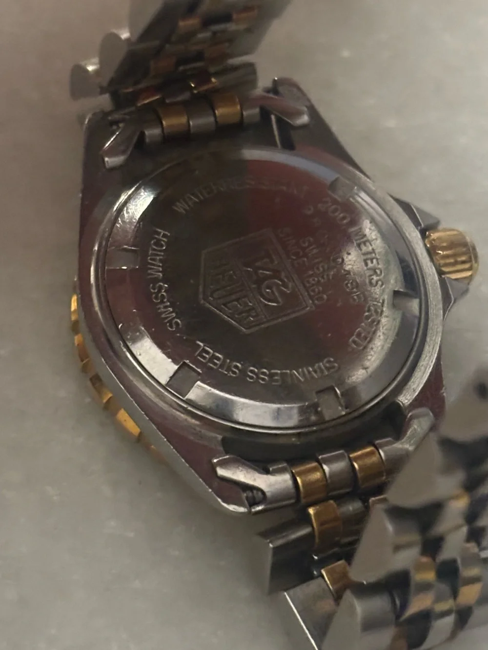 TAG Heuer Professional 1000 980.018B Two Tone Quartz Diver Watch New Battery